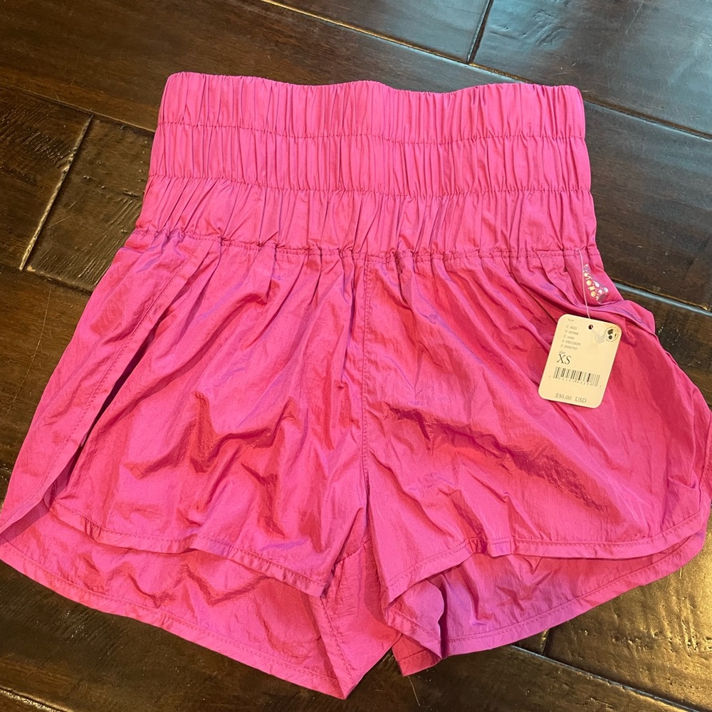 Free people movement shorts- NWT pink XS